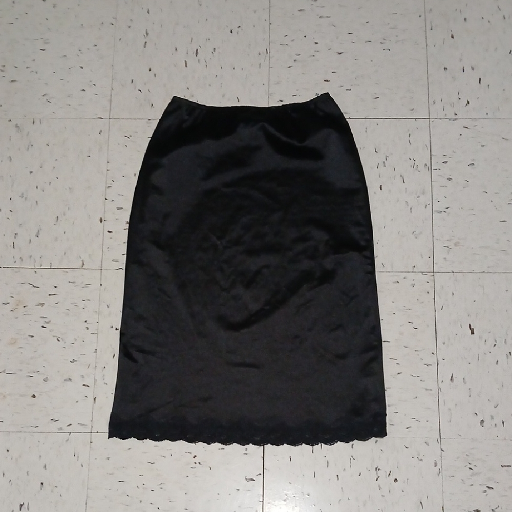 Ardene Black Satin Pencil Slip